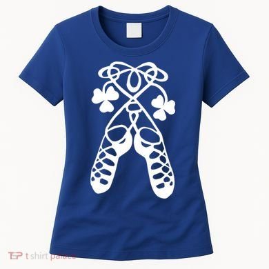 Irish Dance Soft Shoes Ghillies Lucky Feis Gift Women's T-Shirt
