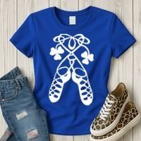 Irish Dance Soft Shoes Ghillies Lucky Feis Gift Women's T-Shirt thumb 3