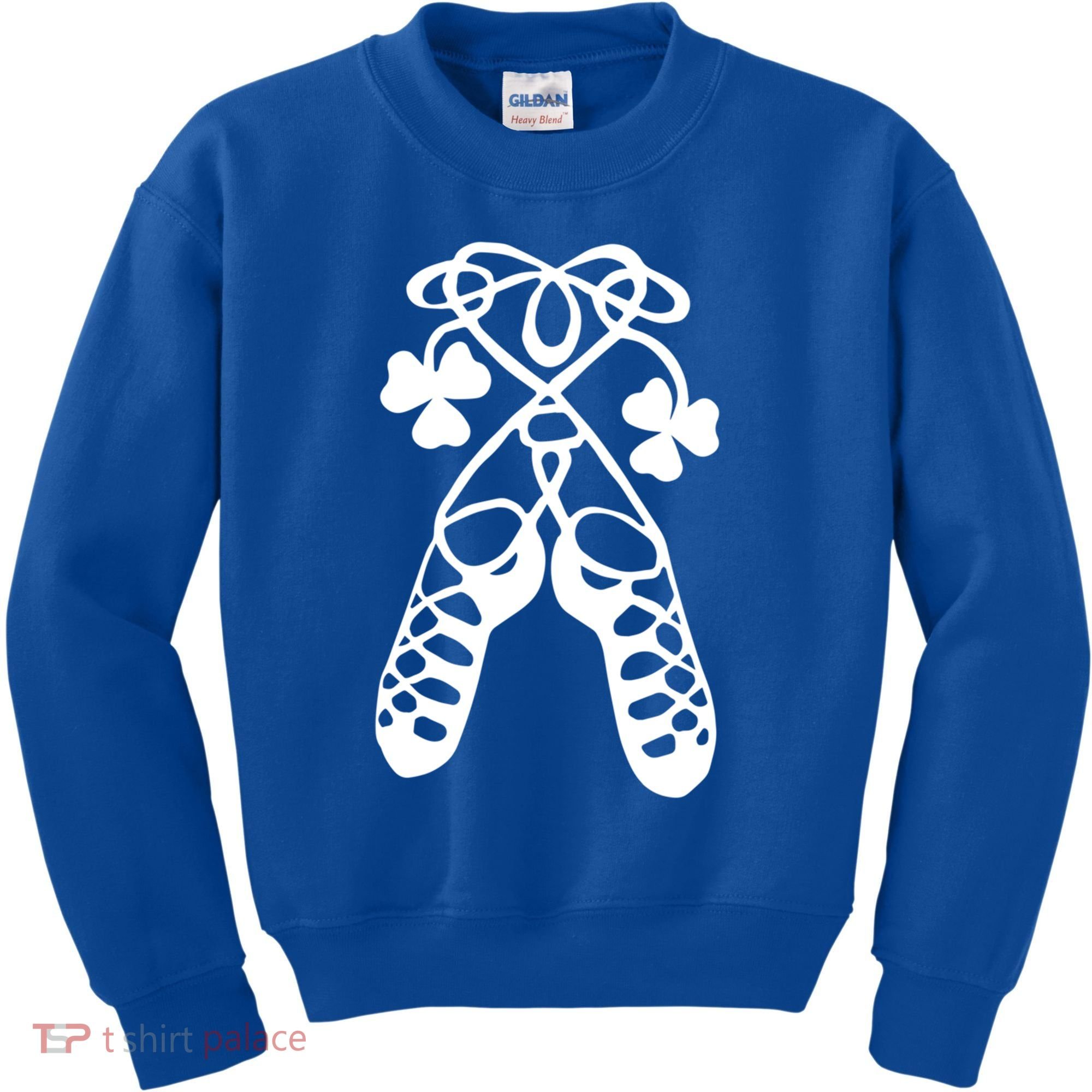 Irish Dance Soft Shoes Ghillies Lucky Feis Gift Kids Sweatshirt