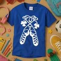 Irish Dance Soft Shoes Ghillies Lucky Feis Gift Kids T-Shirt thumb 3