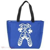 Irish Dance Soft Shoes Ghillies Lucky Feis Gift Tote Bag thumb 0