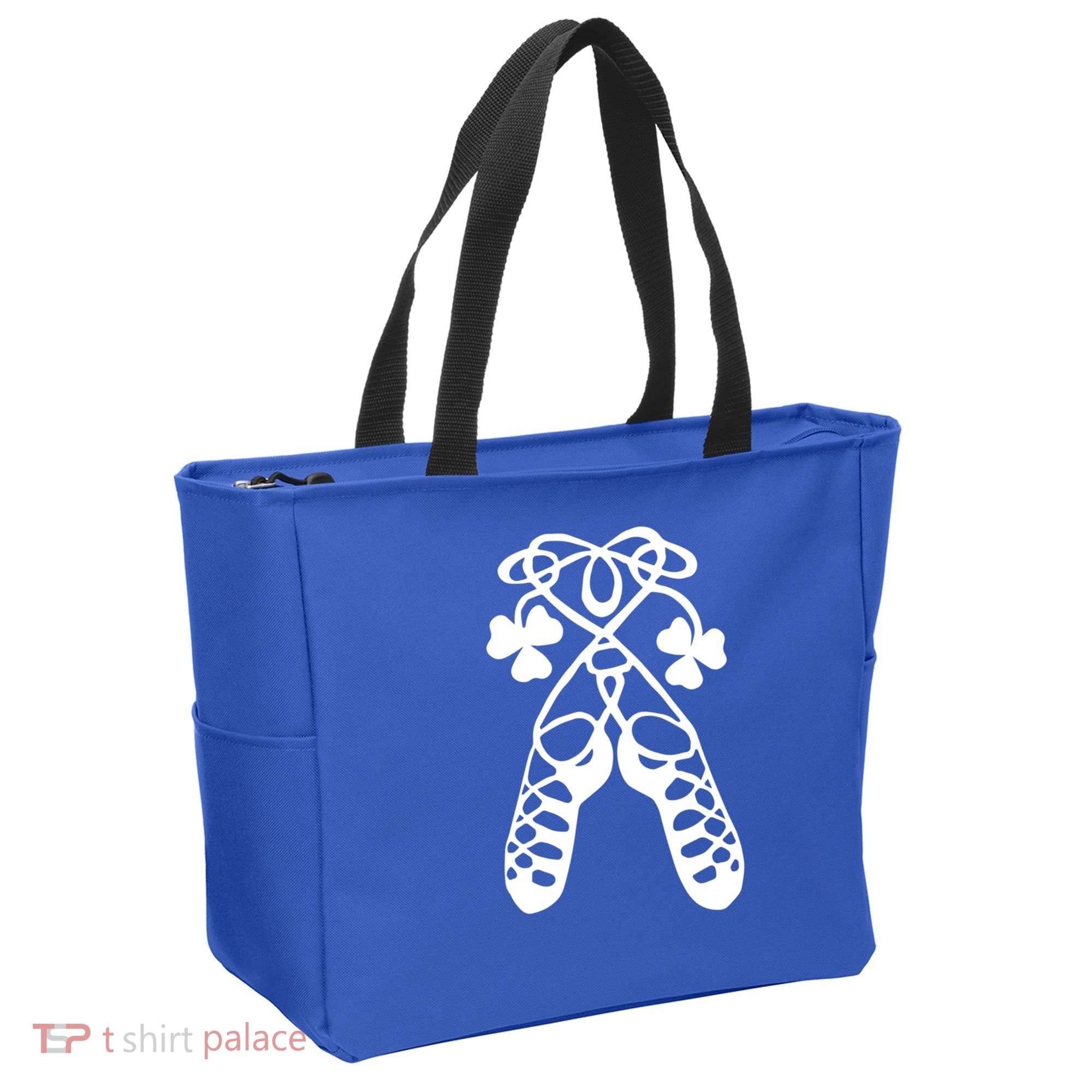 Irish Dance Soft Shoes Ghillies Lucky Feis Gift Tote Bag