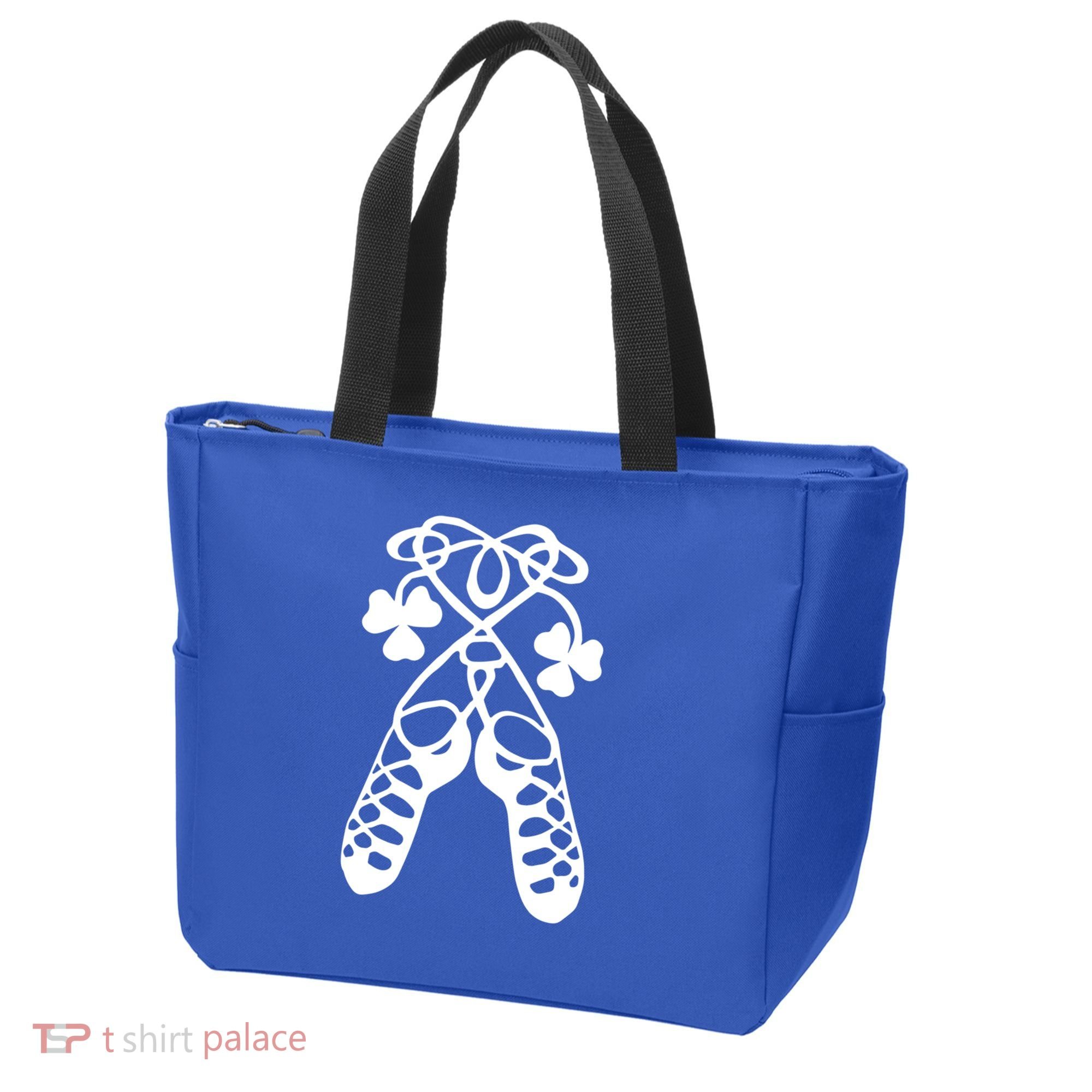 Irish Dance Soft Shoes Ghillies Lucky Feis Gift Tote Bag
