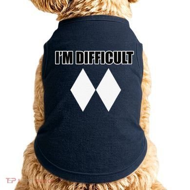 I'm Difficult Ski Funny Skier Snowboard Skiing Doggie Tank