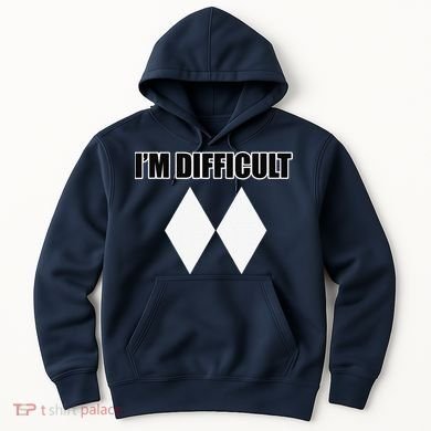 I'm Difficult Ski Funny Skier Snowboard Skiing Hoodie