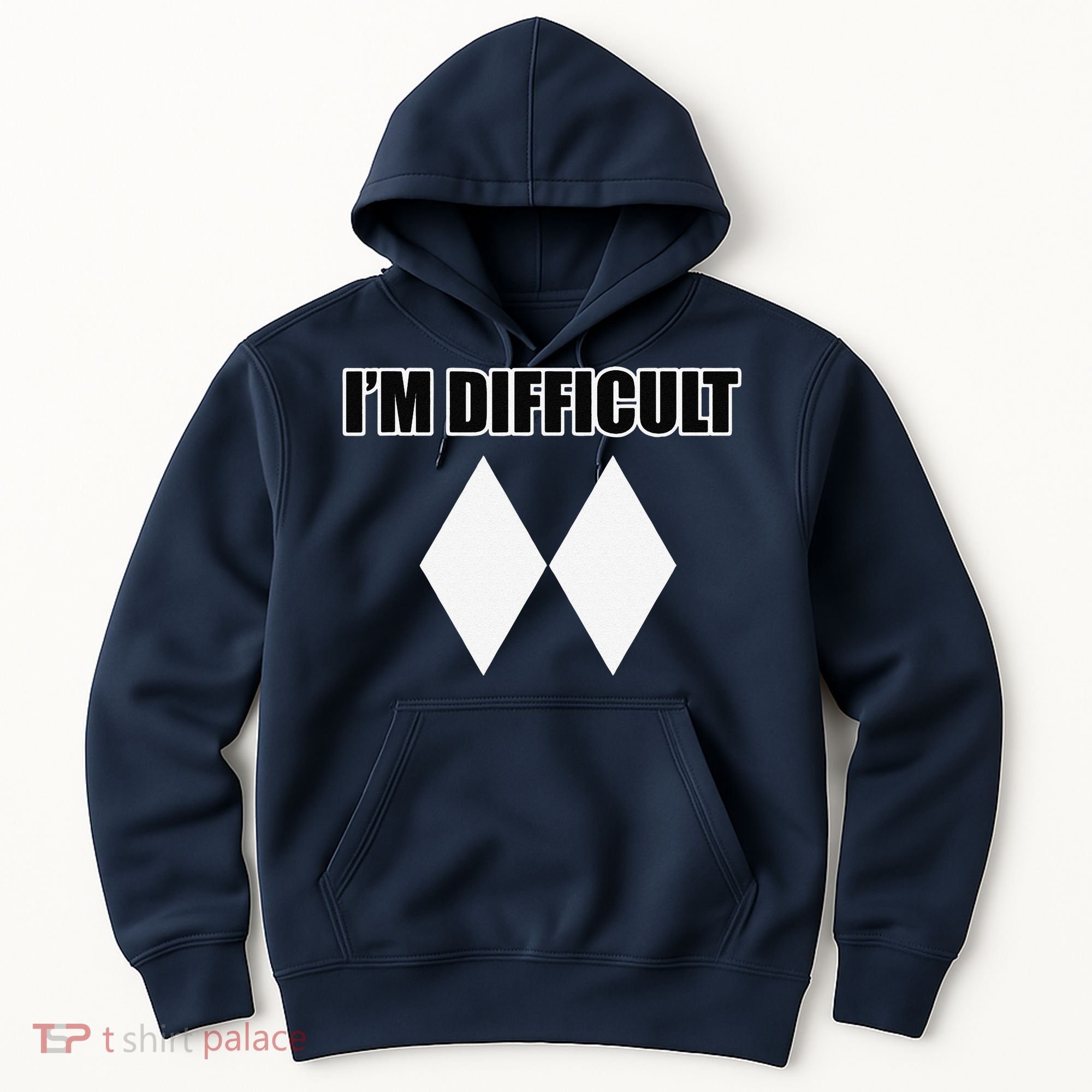 I'm Difficult Ski Funny Skier Snowboard Skiing Hoodie