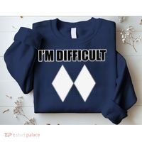 I'm Difficult Ski Funny Skier Snowboard Skiing Sweatshirt thumb 2