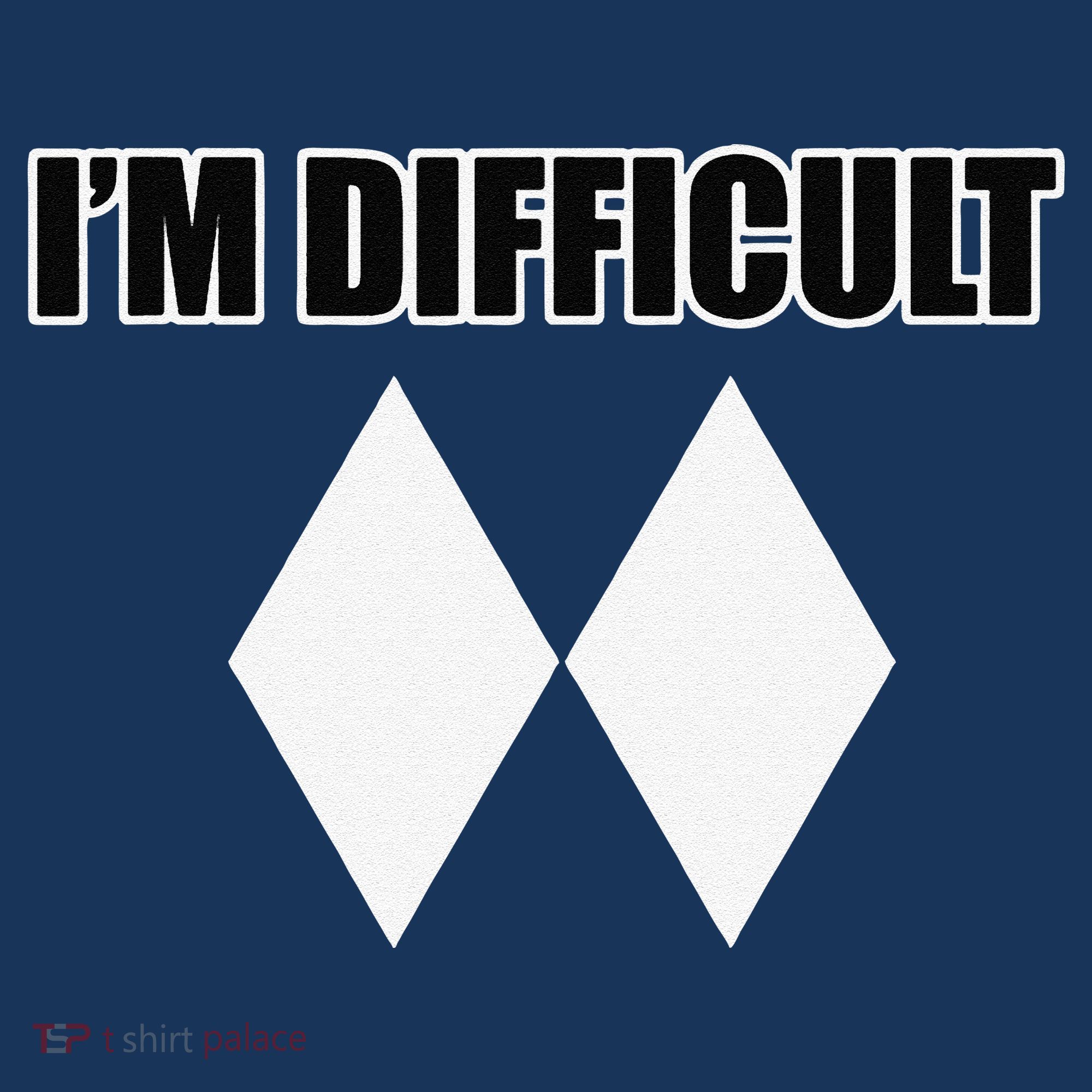 I'm Difficult Ski Funny Skier Snowboard Skiing Button