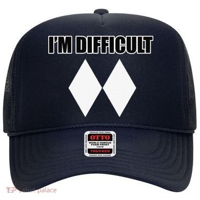 I'm Difficult Ski Funny Skier Snowboard Skiing Hat