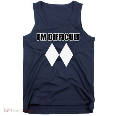 I'm Difficult Ski Funny Skier Snowboard Skiing Tank Top