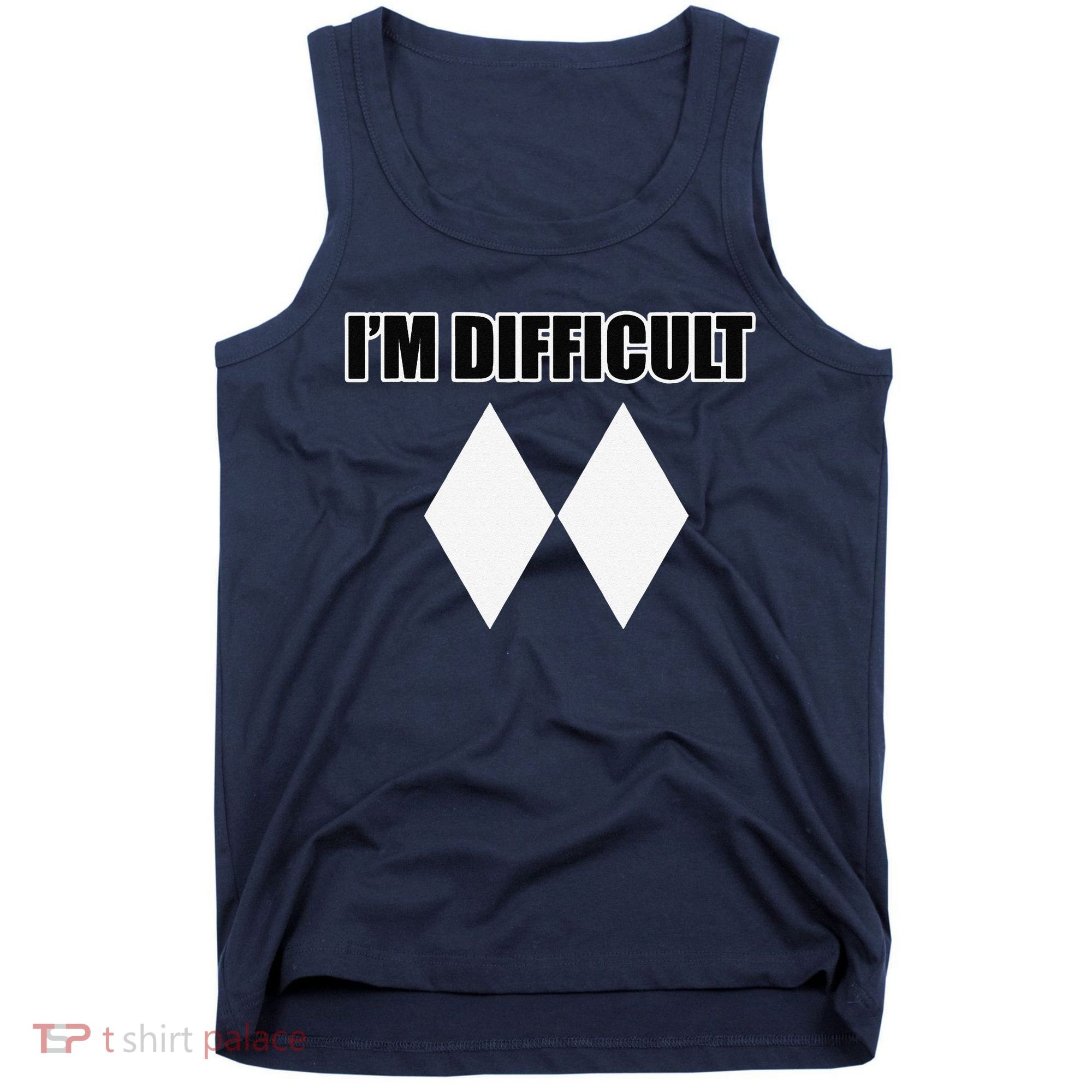 I'm Difficult Ski Funny Skier Snowboard Skiing Tank Top