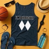 I'm Difficult Ski Funny Skier Snowboard Skiing Tank Top thumb 4