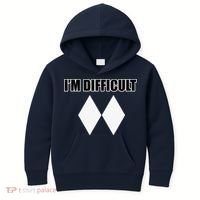 I'm Difficult Ski Funny Skier Snowboard Skiing Kids Hoodie thumb 0