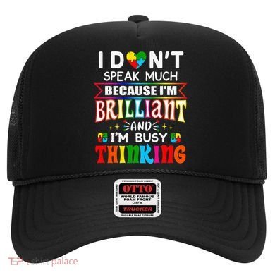 I Dont Speak Much Brilliant Autism Autistic Gift Hat