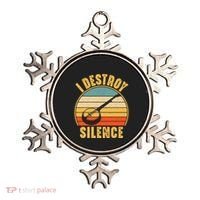 I Destroy Silence Banjo Funny Musical Instrument Ornament thumb 0