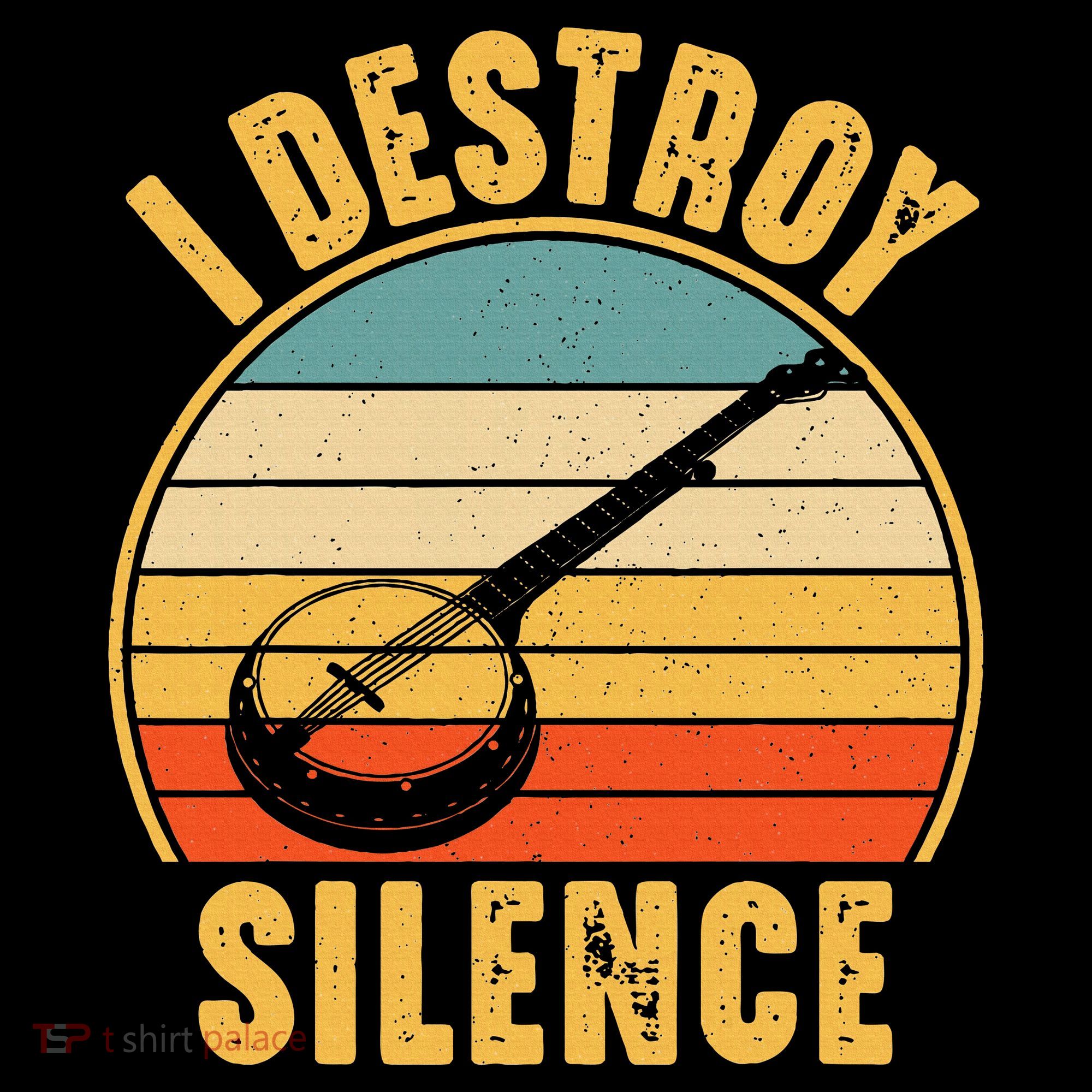 I Destroy Silence Banjo Funny Musical Instrument Ornament