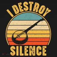 I Destroy Silence Banjo Funny Musical Instrument Kids Sweatshirt thumb 2