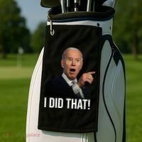 I Did That Funny Joe Biden Golf Towel thumb 2