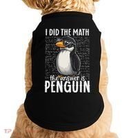 I Did The Math The Answer Is Penguin Funny Math Teacher Doggie Tank thumb 0