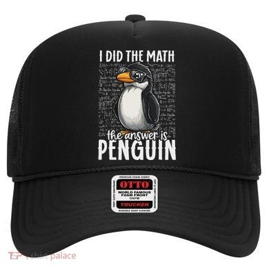 I Did The Math The Answer Is Penguin Funny Math Teacher Hat