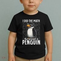 I Did The Math The Answer Is Penguin Funny Math Teacher Toddler T-Shirt thumb 2