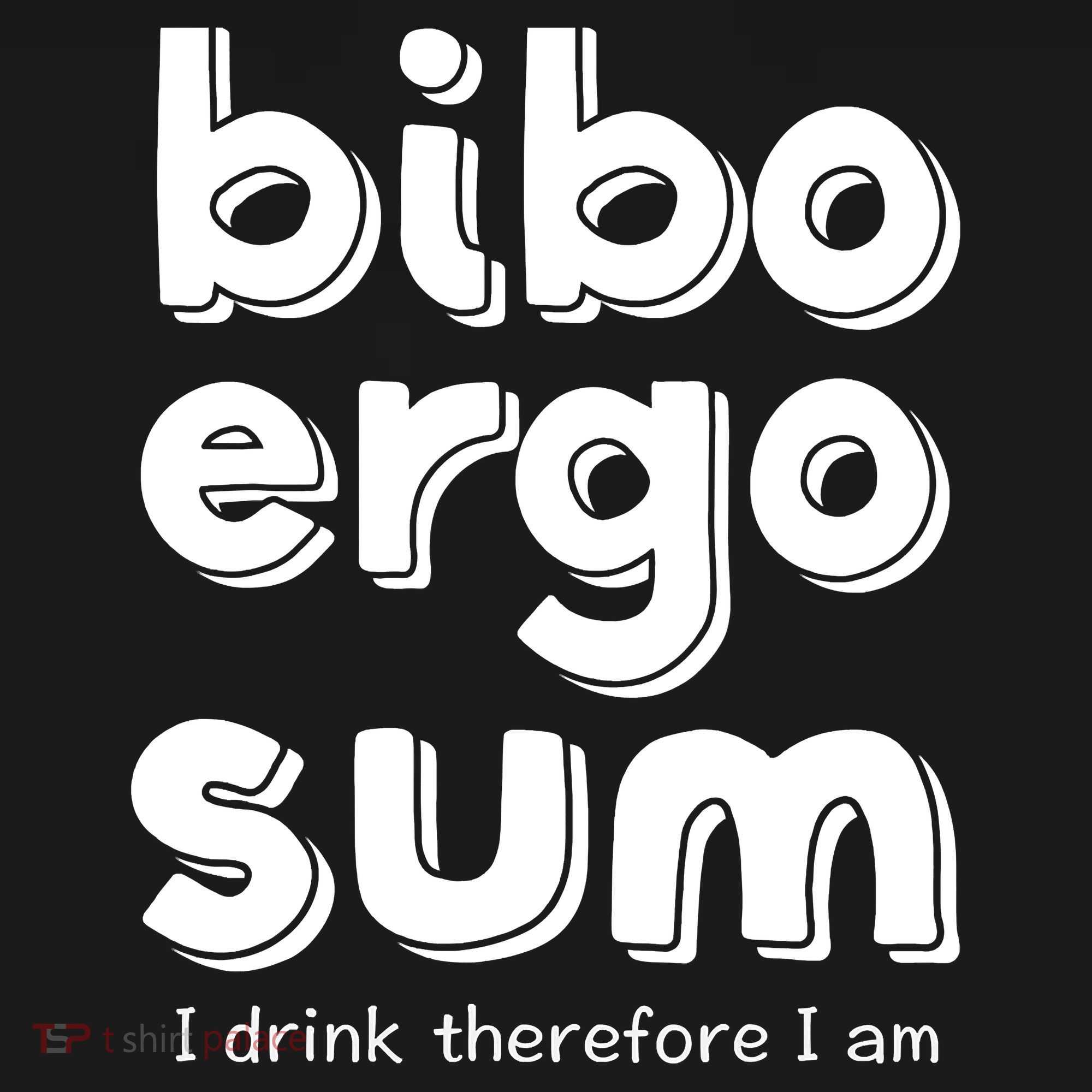 I Drink Therefore I Am Bibo Ergo Sum Philosophy Ornament