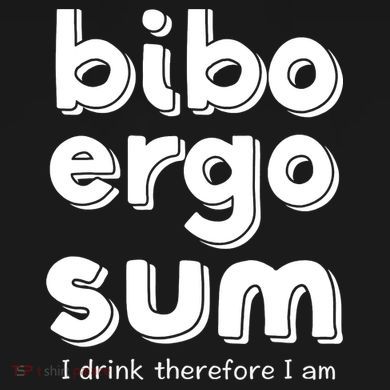 I Drink Therefore I Am Bibo Ergo Sum Philosophy Women's Perfect Tri Rocker Tank