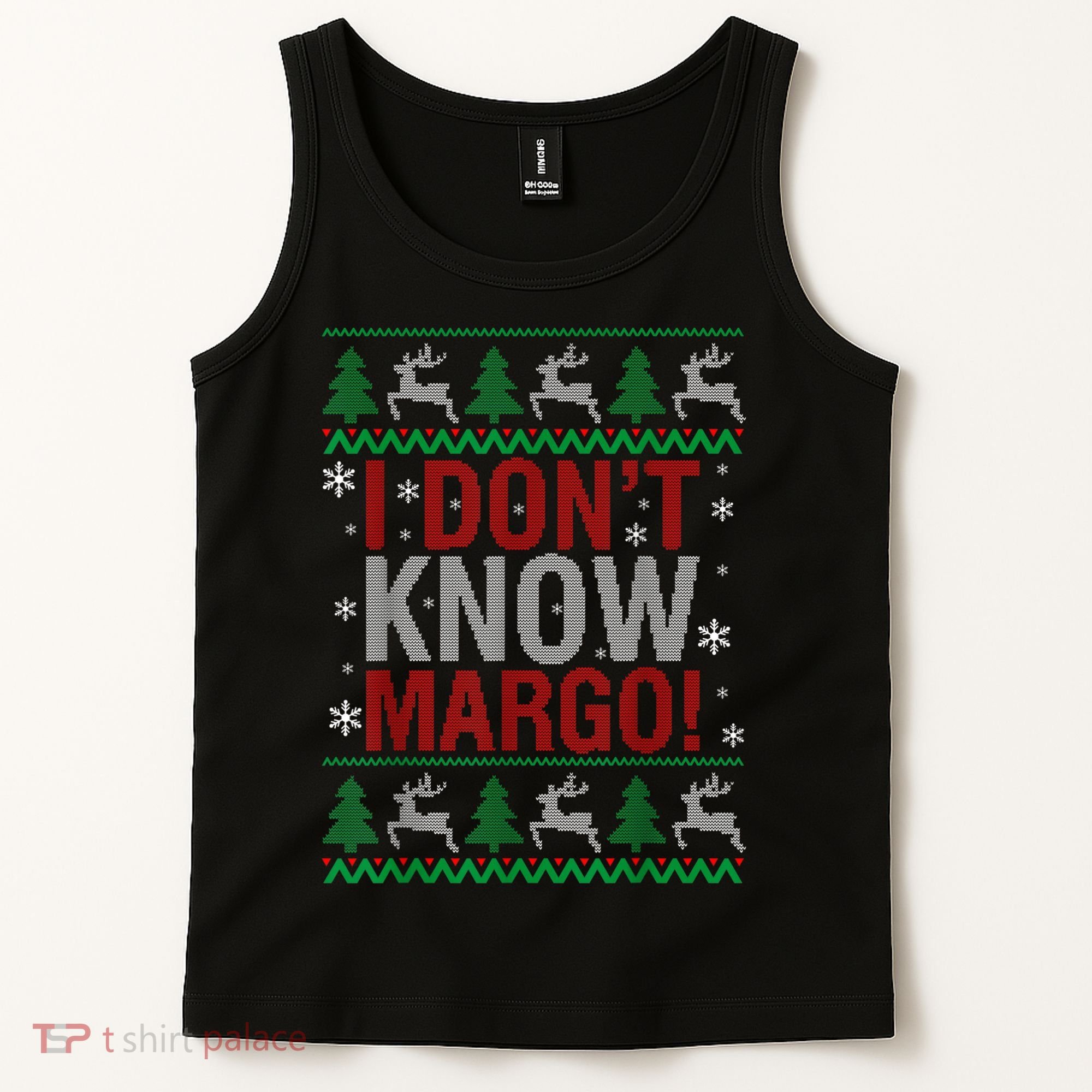 I Don T Know Margo Funny Christmas Vacation Tank Top