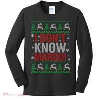 I Don T Know Margo Funny Christmas Vacation Kids Long Sleeve Shirt thumb 0