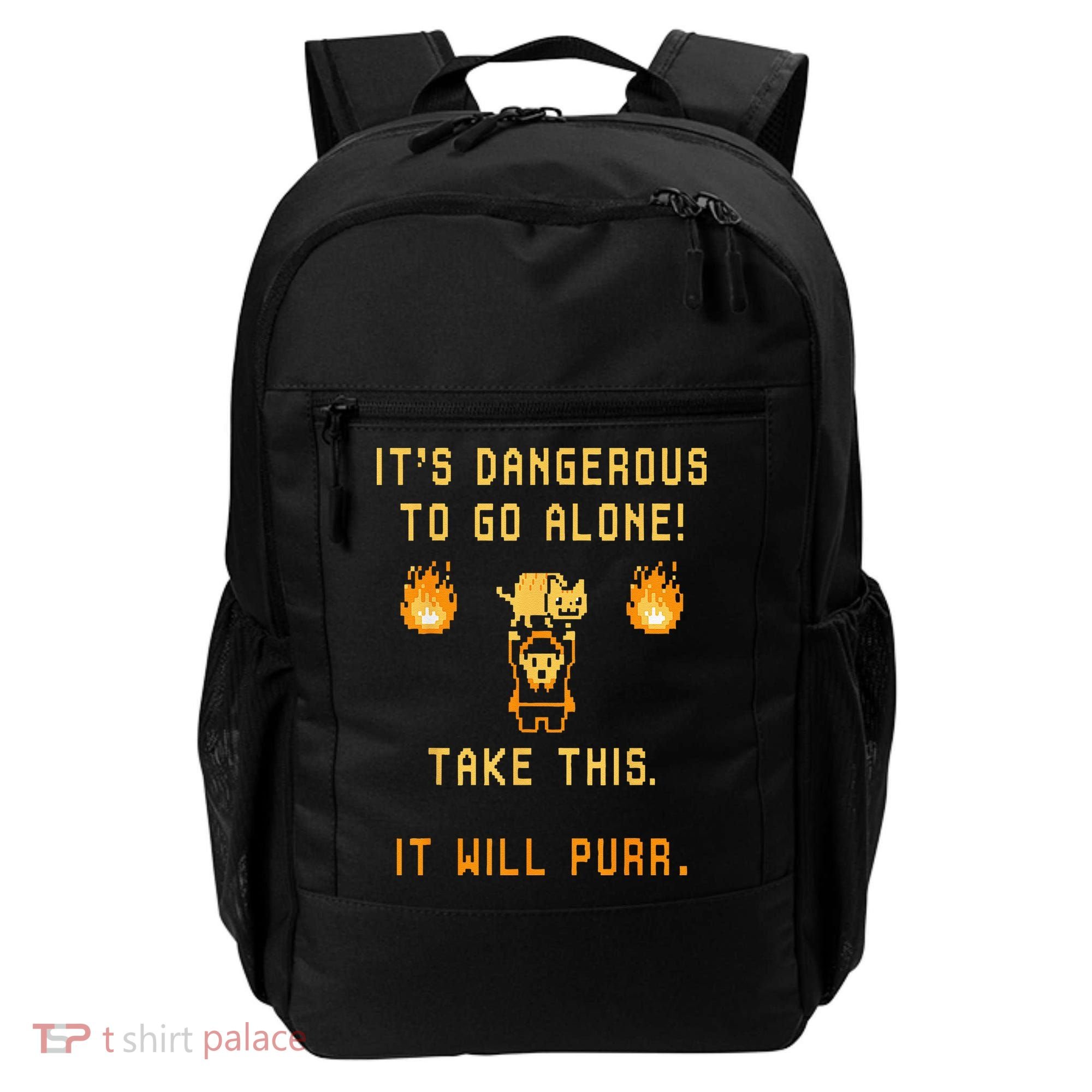 ITS DANGEROUS TO GO ALONE! TAKE THIS. IT WILL PURR. Backpack