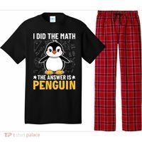 I Did The Math The Answer Is Penguin Lover Funny Pajama Set thumb 0