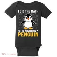 I Did The Math The Answer Is Penguin Lover Funny Baby Bodysuit thumb 0