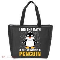 I Did The Math The Answer Is Penguin Lover Funny Tote Bag thumb 0