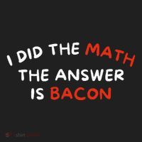 I Did The Math The Answer Is Bacon Funny Foodie Beanie thumb 2
