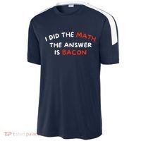 I Did The Math The Answer Is Bacon Funny Foodie Sport-Tek Competitor United Soccer Jersey thumb 2