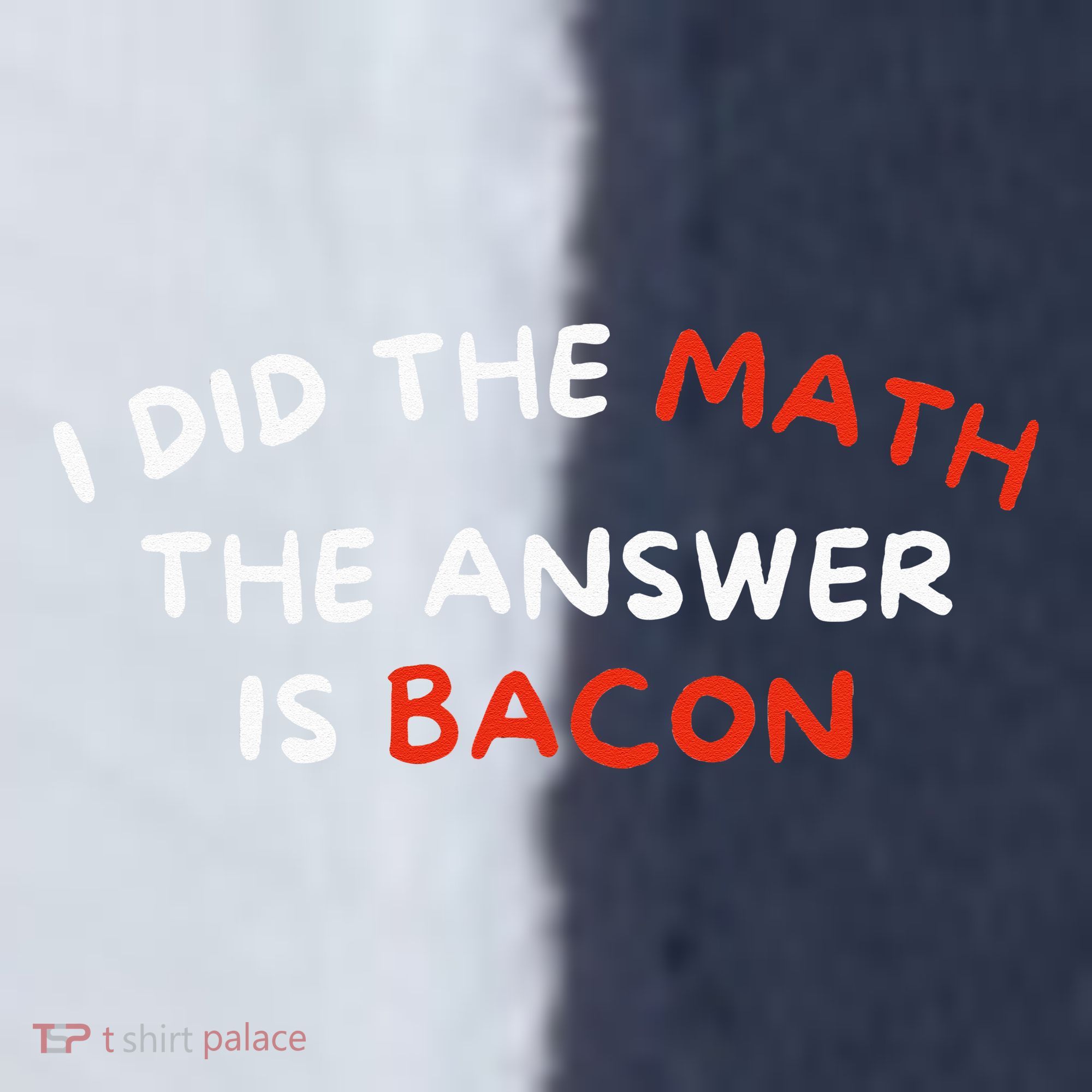 I Did The Math The Answer Is Bacon Funny Foodie Sport-Tek Competitor United Soccer Jersey