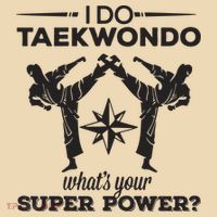I Do Tae Kwon Do Super Power Taekwondo Tote Bag thumb 4