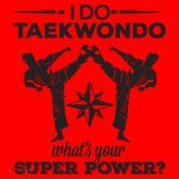 I Do Tae Kwon Do Super Power Taekwondo Santa Hat thumb 1