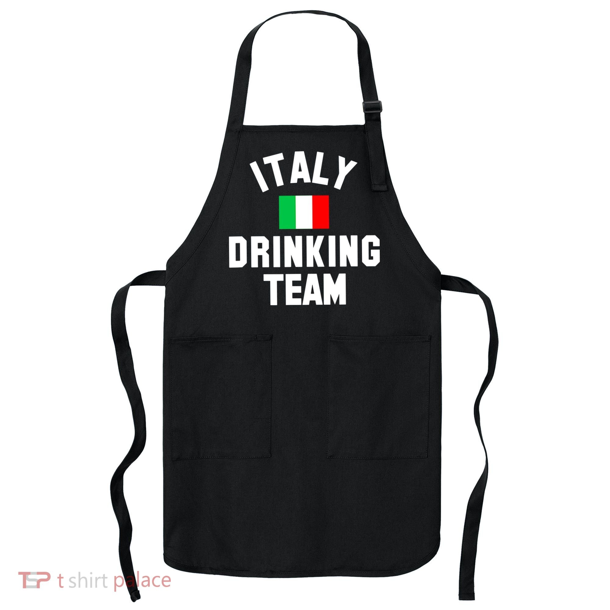 Italy Drinking Team Shirt For Italy Beer Festivals Apron