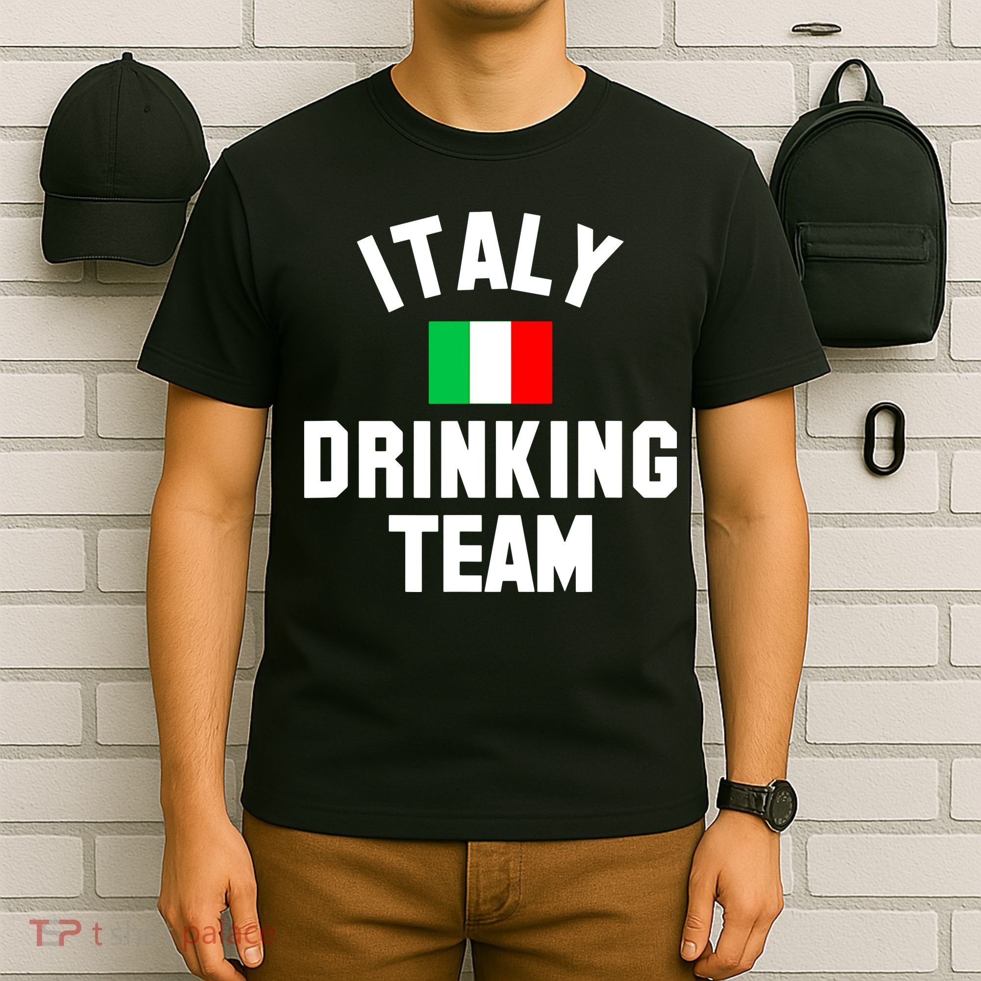 Italy Drinking Team Shirt For Italy Beer Festivals T-Shirt