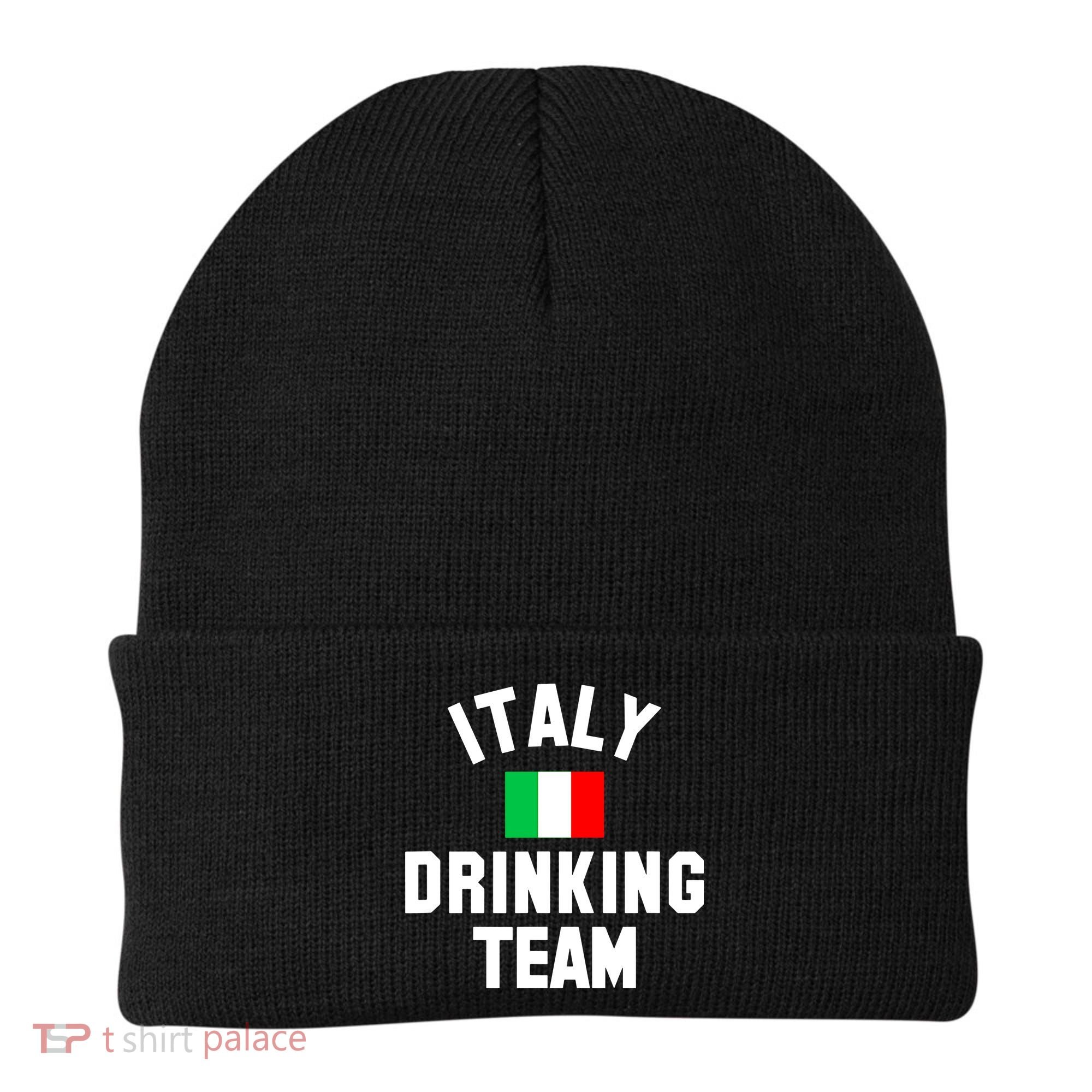 Italy Drinking Team Shirt For Italy Beer Festivals Beanie