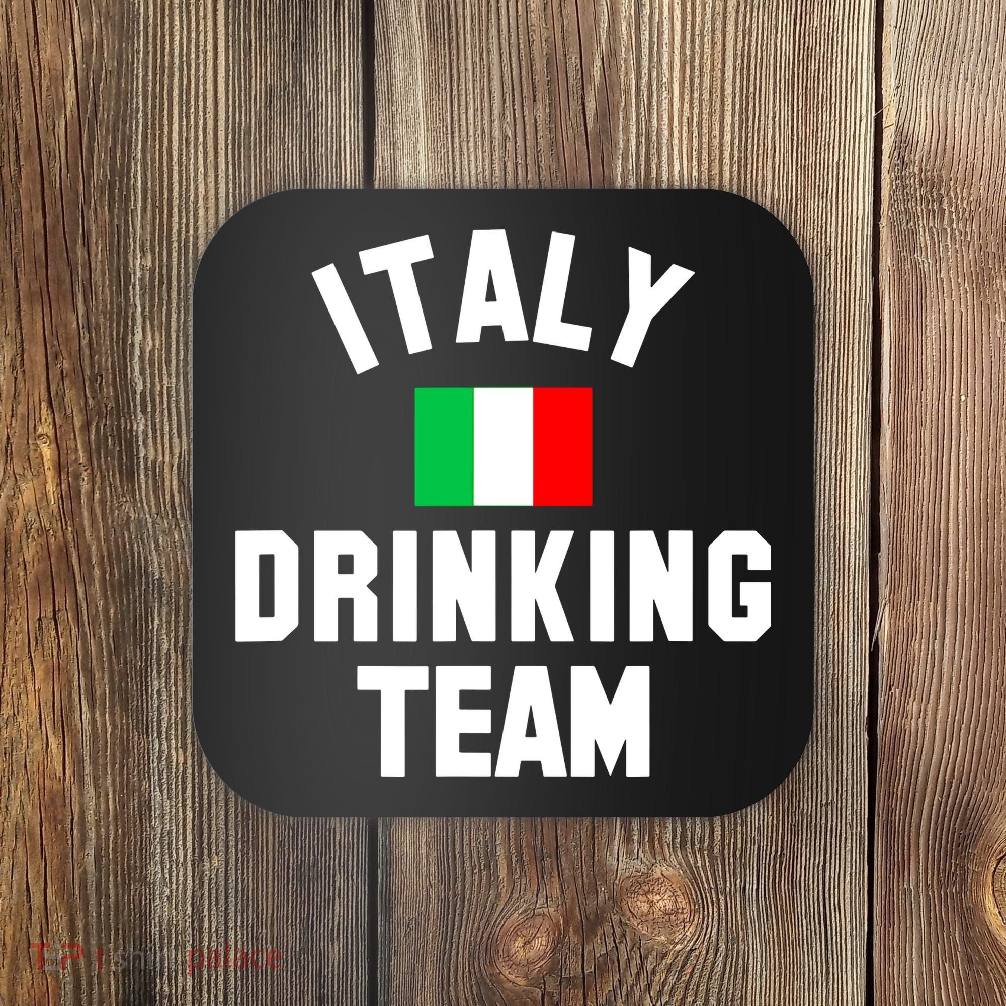 Italy Drinking Team Shirt For Italy Beer Festivals Coaster