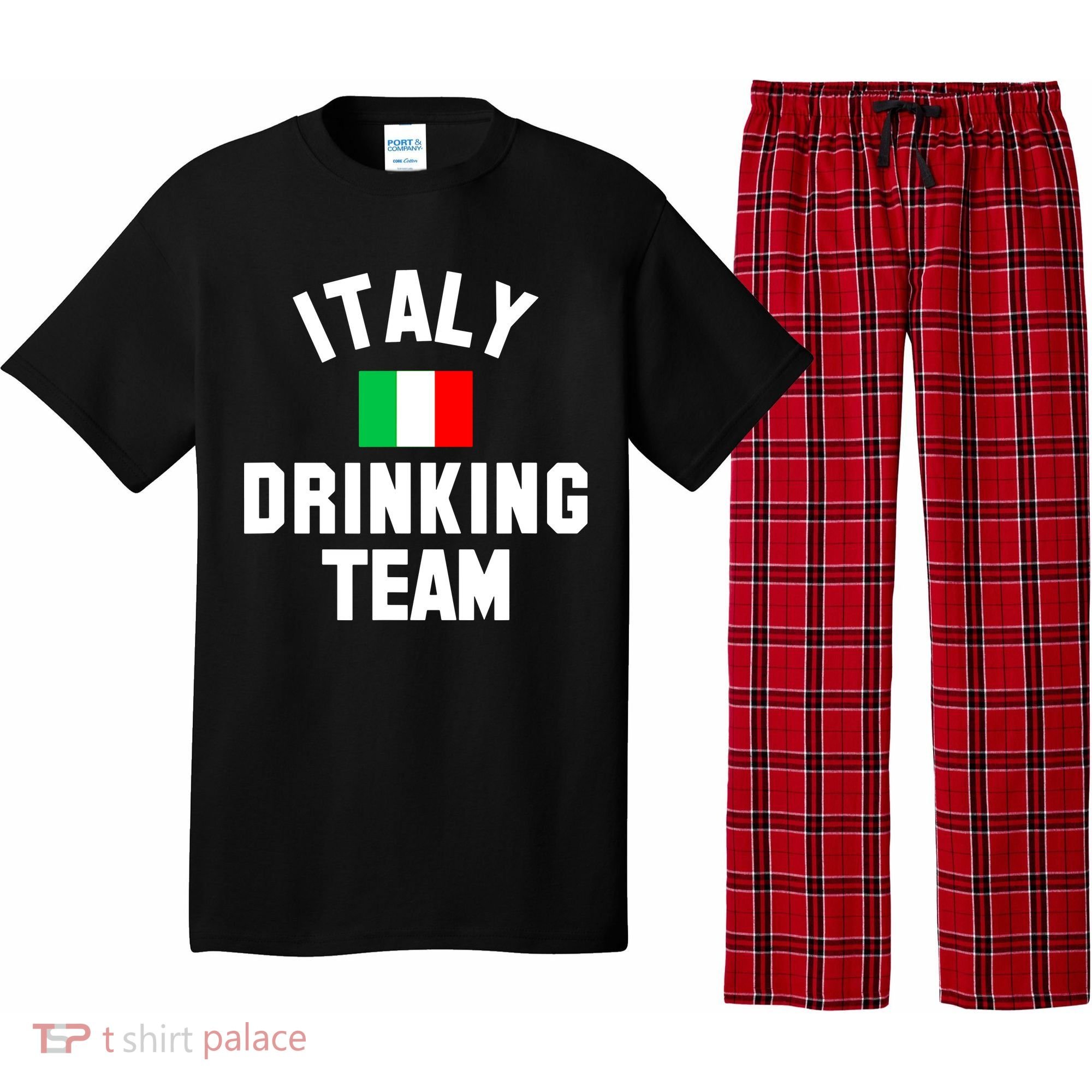 Italy Drinking Team Shirt For Italy Beer Festivals Pajama Set