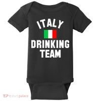 Italy Drinking Team Shirt For Italy Beer Festivals Baby Bodysuit thumb 0