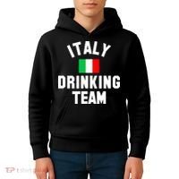 Italy Drinking Team Shirt For Italy Beer Festivals Kids Hoodie thumb 4