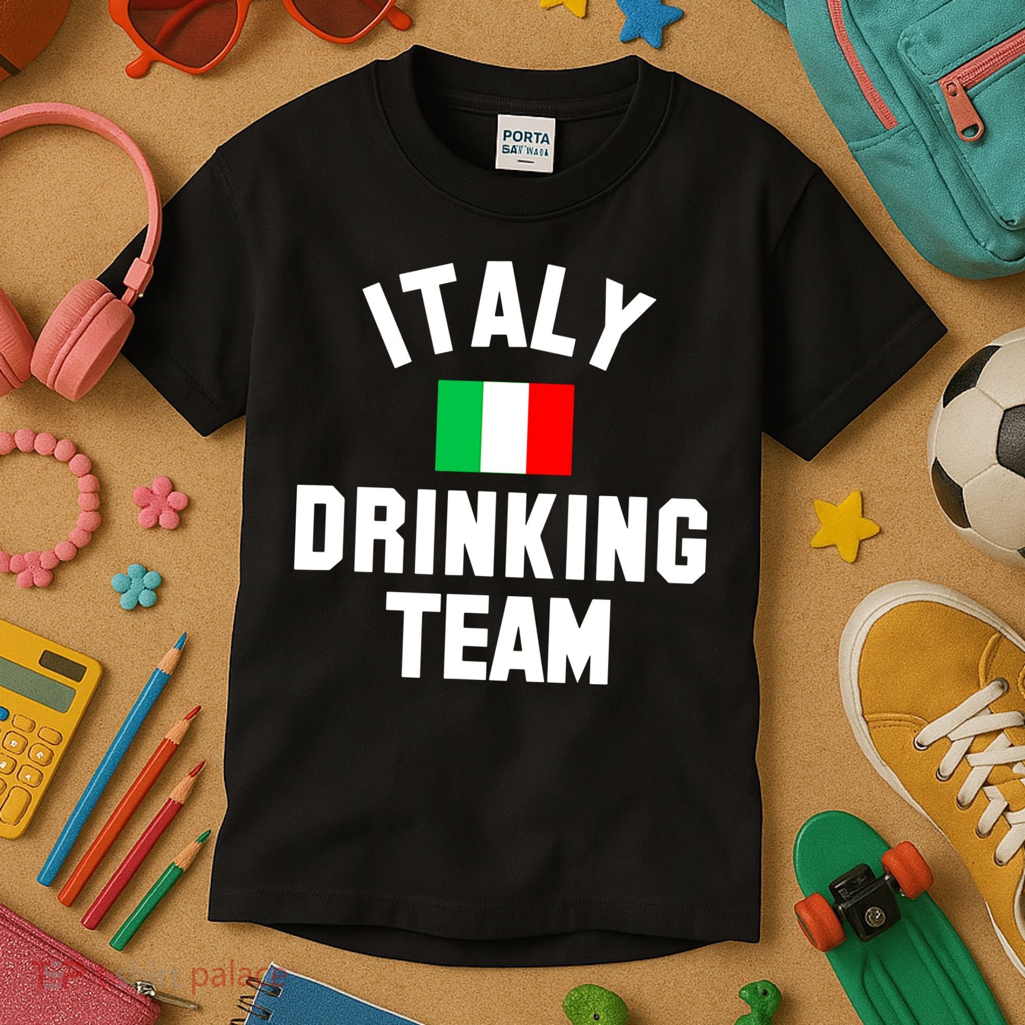 Italy Drinking Team Shirt For Italy Beer Festivals Kids T-Shirt