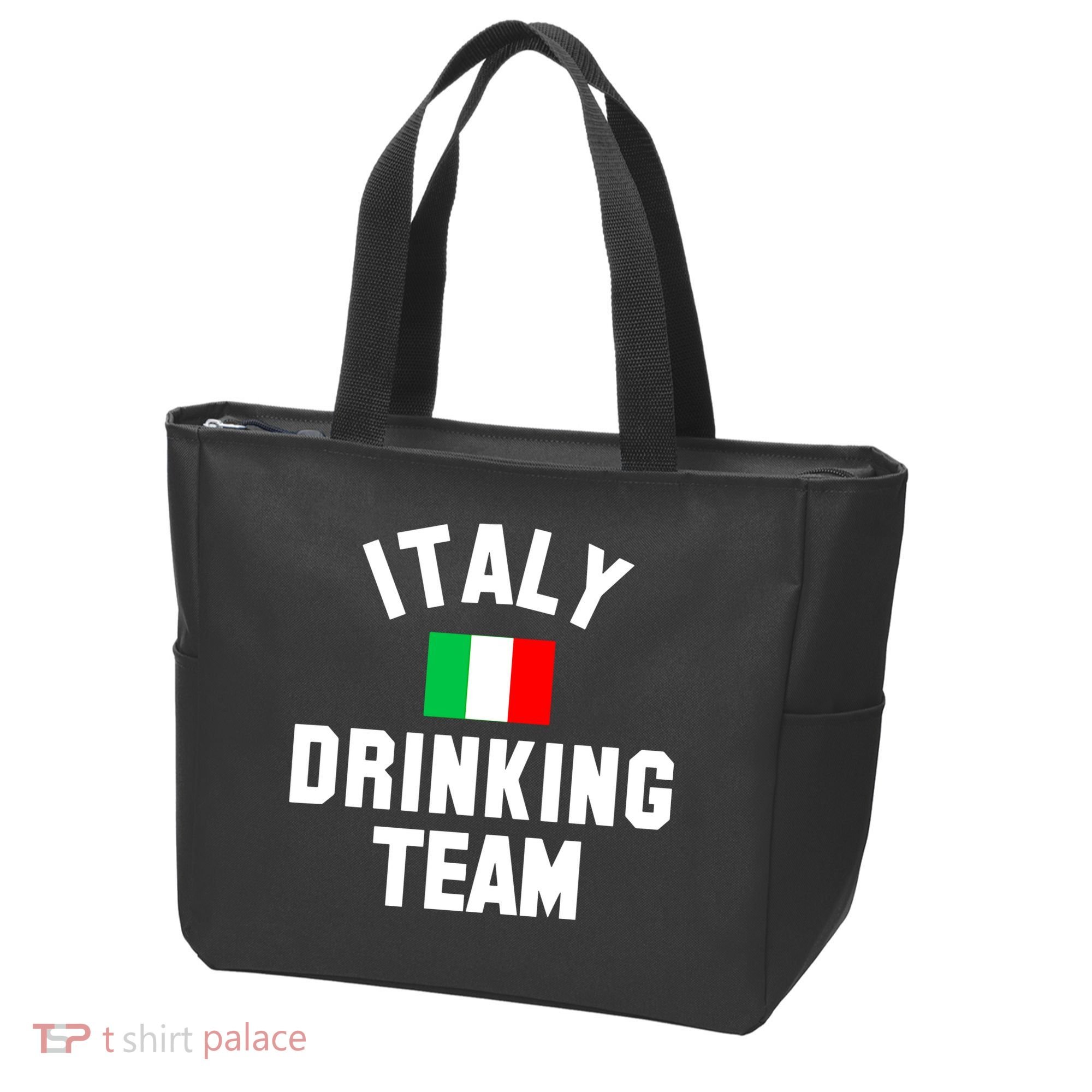 Italy Drinking Team Shirt For Italy Beer Festivals Tote Bag