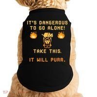 ITS DANGEROUS TO GO ALONE! TAKE THIS. IT WILL PURR Doggie Tank thumb 0