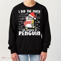 I Did The Math The Answer Is Penguin Christmas Women's Sweatshirt thumb 0
