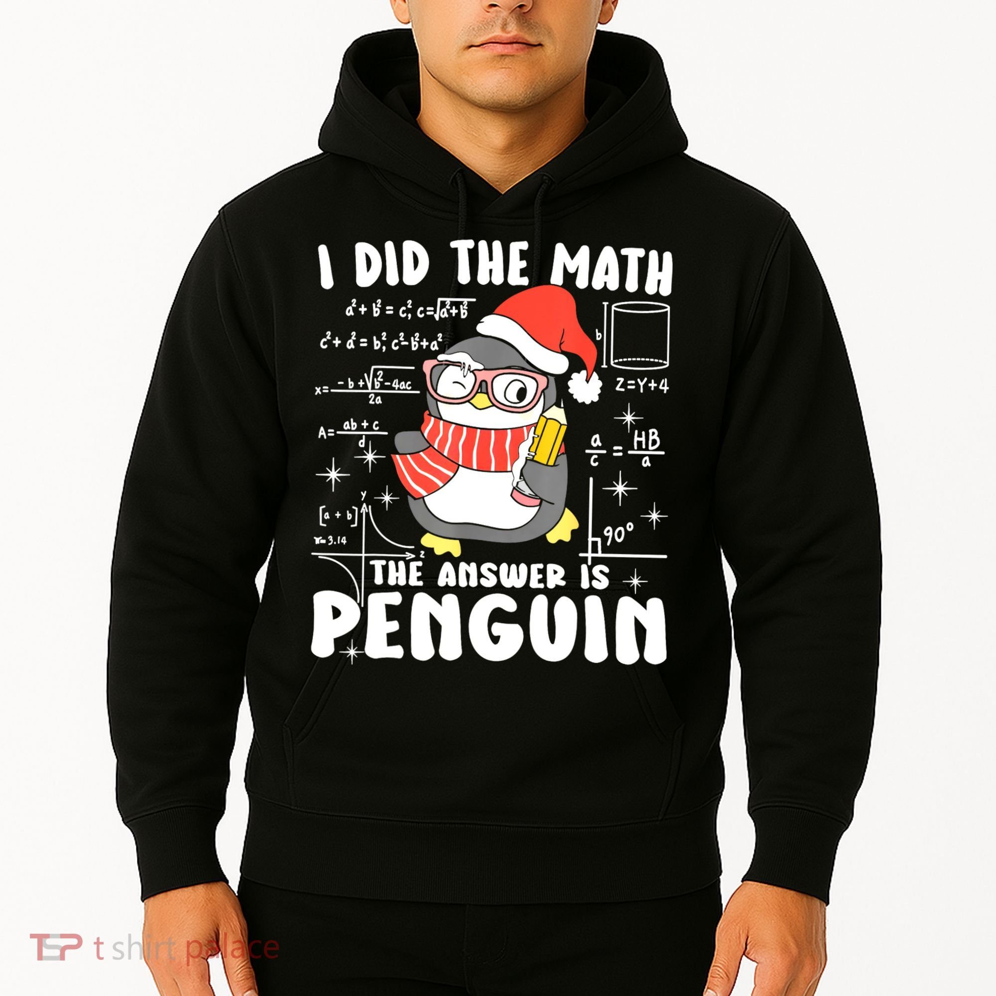 I Did The Math The Answer Is Penguin Christmas Hoodie